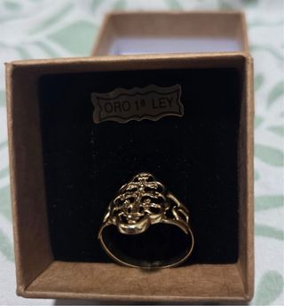 Anillo Oro 18k Cruz Caravaca 2.52 gr