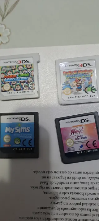 Lote 4 Juegos Nintendo 3DS y DS