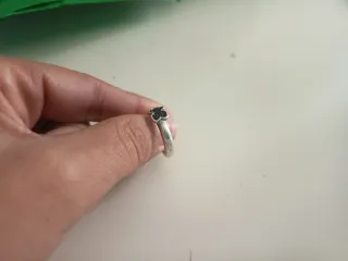 Anillo Tous Oso Negro Plata