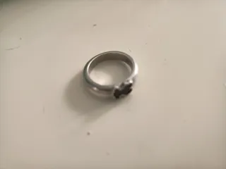Anillo Tous Oso Negro Plata