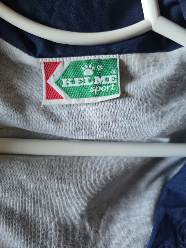 Cortavientos Kelme Vintage 90s Azul Turquesa