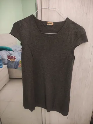 Vestido gris Tezenis mangas cortas