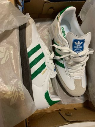 Adidas Samba Zapatillas Verde y Blanco