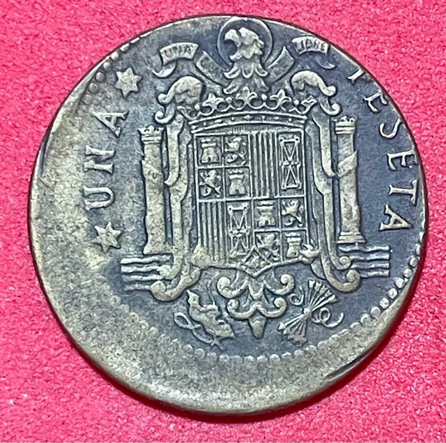 ERROR 1 Peseta 1963 DESPLAZADA