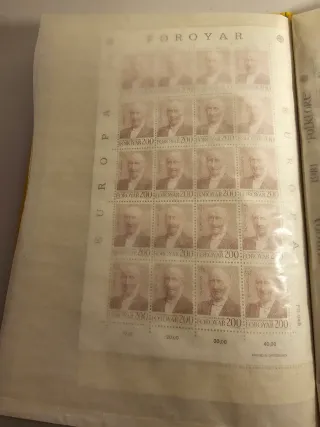 Album con foglietti francobolli MNH