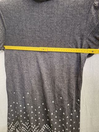 Miniabito in Maglia Grigio Taglia L stile nordico