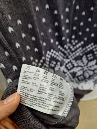 Miniabito in Maglia Grigio Taglia L stile nordico