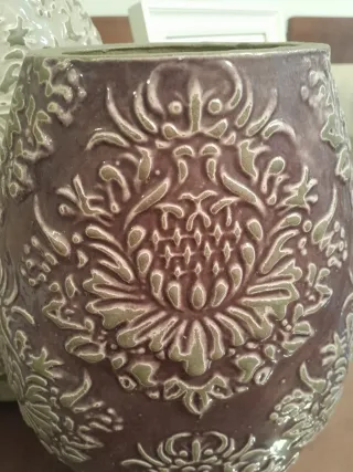 Juego de 2 jarrones de cerámica