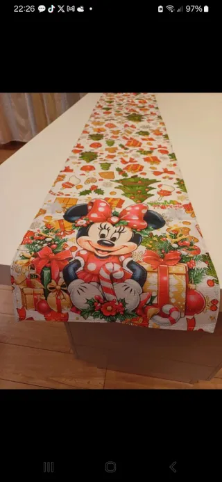 Runner Tavola Natale Minnie Mouse