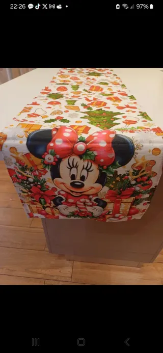 Runner Tavola Natale Minnie Mouse