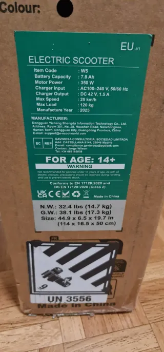 Patinete Eléctrico W5