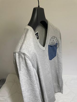 Chaleco G-Star Raw Gris con Bolsillo