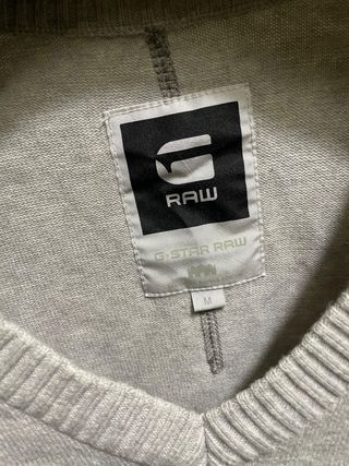 Chaleco G-Star Raw Gris con Bolsillo