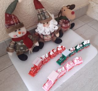 Tre alberi di Natale + 3 trenini di Natale