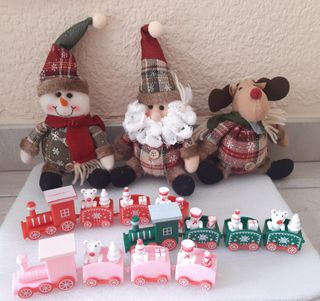 Tre alberi di Natale + 3 trenini di Natale