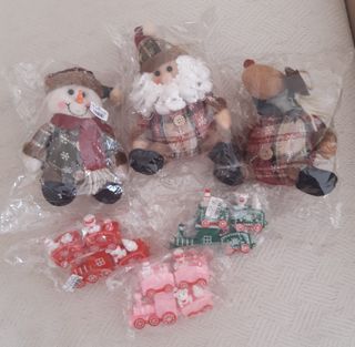 Tre alberi di Natale + 3 trenini di Natale