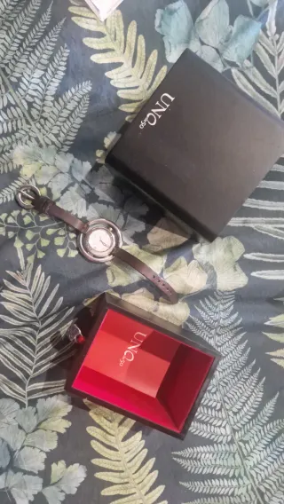 Reloj Uno de 50 Marrón y Plateado