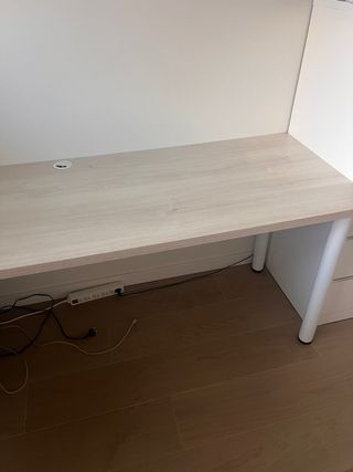 Mesa de estudio, escritorio doble o gran despacho.