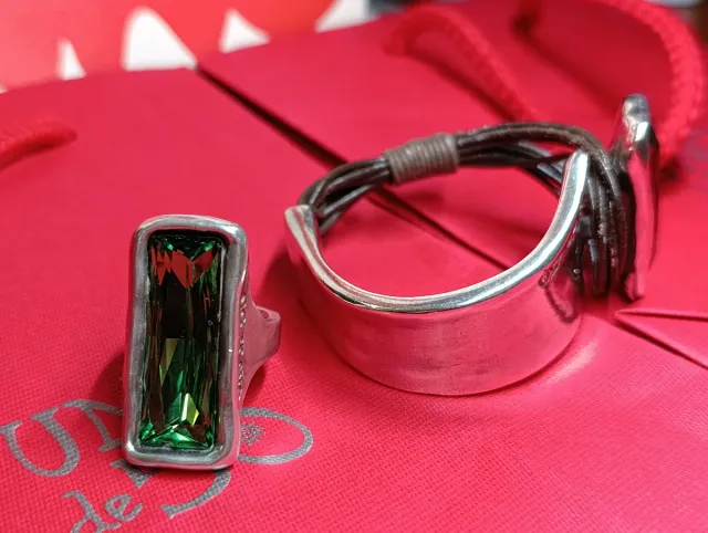 Conjunto Anillo y Pulsera UNOde50