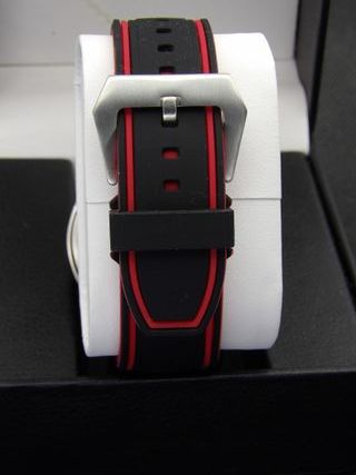 Orologio Uomo Cronografo 47mm Nero/Rosso