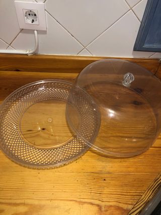 Bizcochera / Quesera de plástico duro