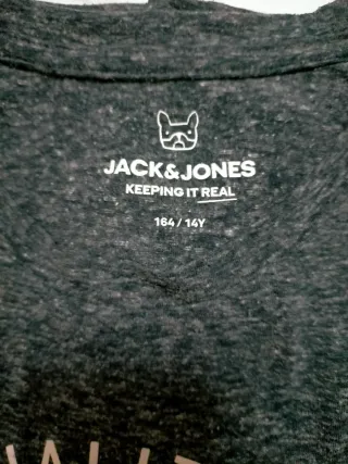 Camiseta Jack & Jones gris Talla 164/14Y