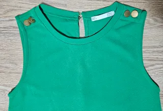 Vestido fiesta Sfera verde talla L