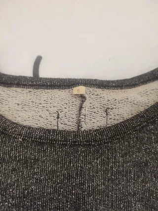 Jersey Lurex Gris con Calavera