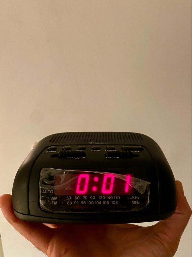 Radio Despertador Sunny Negro