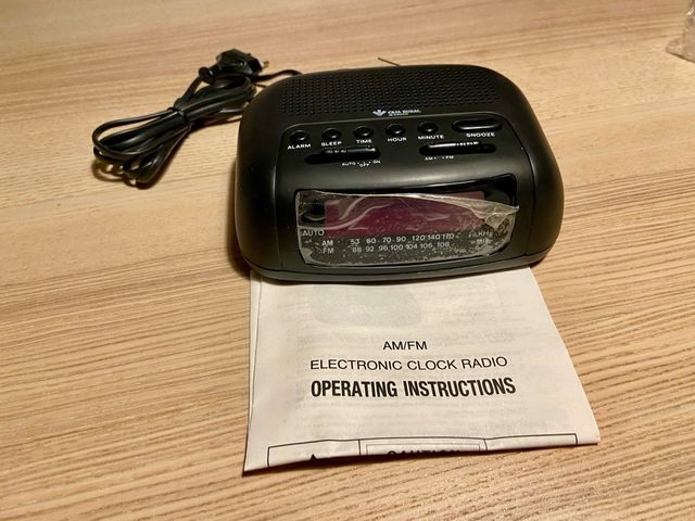 Radio Despertador Sunny Negro