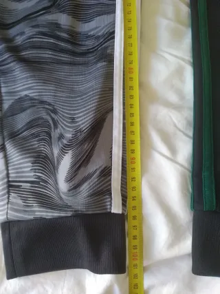 Pantalones Adidas Diseño Gris y Negro