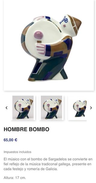 Figura Sargadelos Hombre Bombo