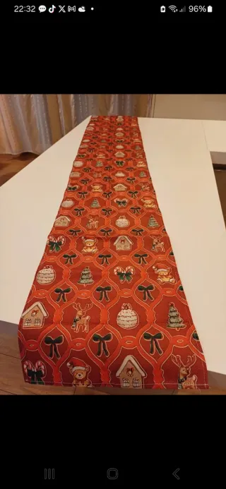 Runner Tavola Natale Tessuto Decorazioni Natalizie