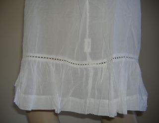 Camicia da notte vintage cotone bianco XL