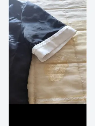 Uniforme empregada preto e branco