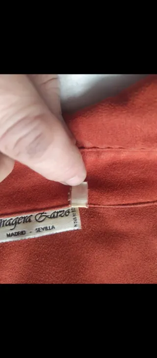 Camisa Antelina granate Manga Larga Mujer