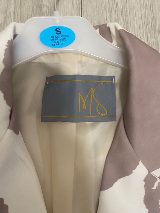 Blazer estampado vaca