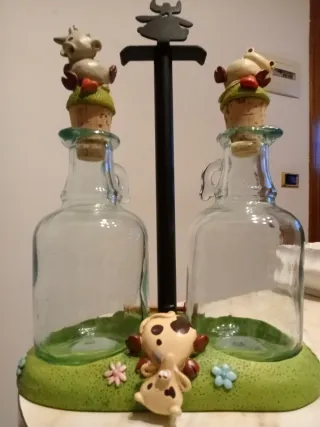 Set Olio e Aceto Paolo Chiari Firenze Ceramica