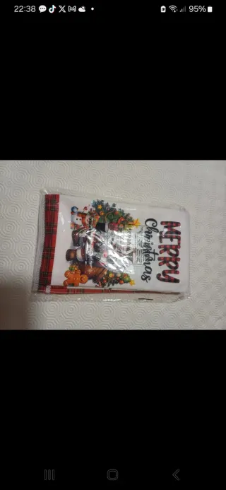 Coppia strofinacci Natale microfibra