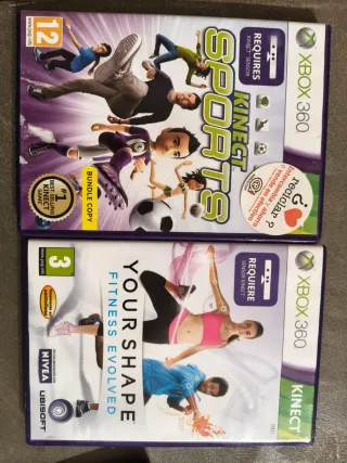 Xbox 360 Negra + Kinect + Mandos + Juegos