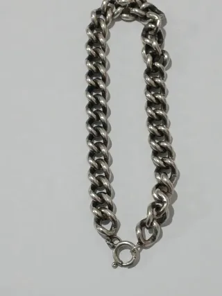 Pulseira de Prata Portuguesa 925 Malha Grossa