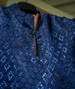 Camicetta vintage bluette Tg S/M