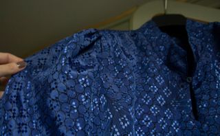 Camicetta vintage bluette Tg S/M