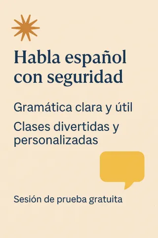 Clases de ESPAÑOL Online para adultos (1:1)