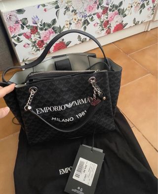 Bolso Emporio Armani Milano 1981 Negro