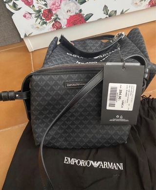 Bolso Emporio Armani Milano 1981 Negro