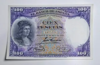 100 Pesetas 1931 Sin serie 5473