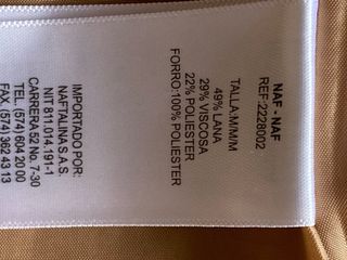 Chaqueta NAF NAF Lana Talla M