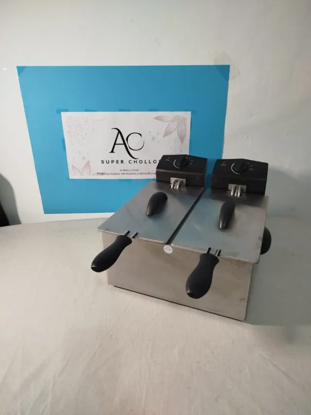 Freidora doble acero inox Tristar 6L