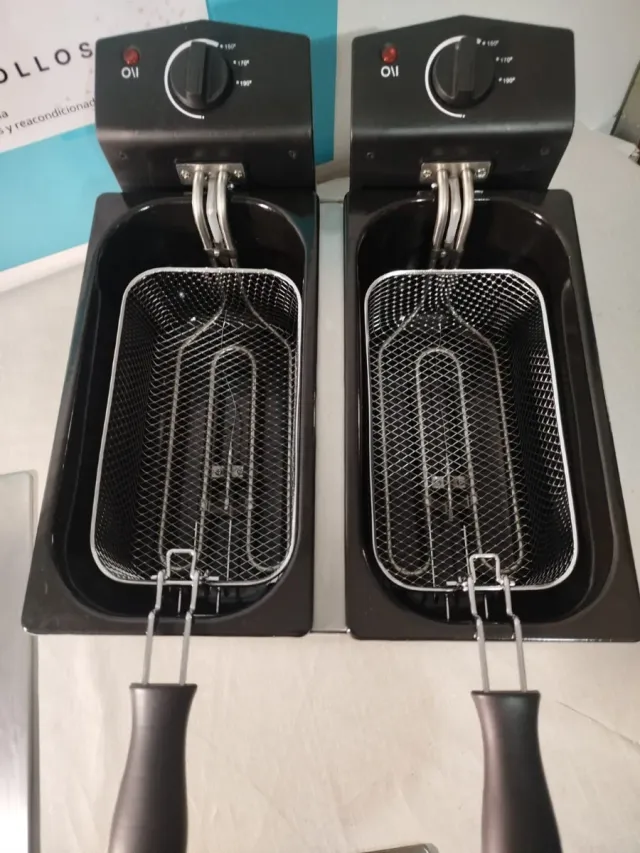 Freidora doble acero inox Tristar 6L